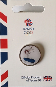 Team GB Pride Mascot - Gymnastics Pictogram Pin