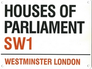 Houses of Parliament Street Design Wall Sign