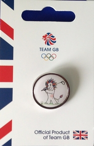 Team GB Pride Golf Limited Olympic Pictogram Pin