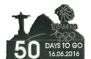 Official Team GB 50 Days To Go Olympic Pin