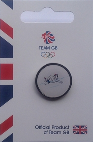 Team GB Pride Mascot - Swimming Pictogram Pin