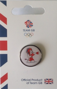 Official Team GB Pride Mascot Boxing Pin