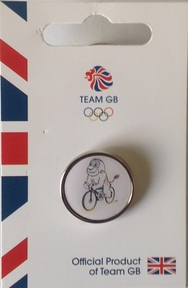 Official Team GB Pride Mascot Cycling Pin