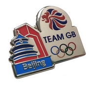 Team GB Beijing Oval Pin