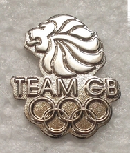 Team GB Silver Lions Head Olympic Pin