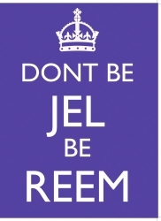 Dont Be Jell Be Reem Metal Wall Sign