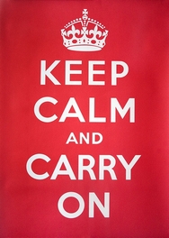 Keep Calm and Carry On Wall Sign