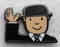 Mr Benn Bowler Hat Pin