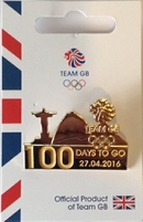 Official Team GB 100 Days To Go Olympic Pin