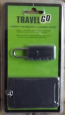 Travel Luggage Tag And Combination Padlock