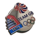 Team GB Beijing Winter Olympic Round Pin