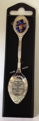Platinum Jubilee Silver Plated Duo Spoon