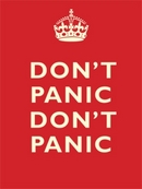 Dont Panic Dont Panic Wall Sign