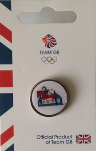 Official Team GB Pride Mascot Equestrian Pin