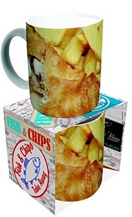 Novelty Fish And Chips Mug