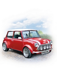 Classic British Mini Greetings Card