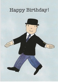 Mr Benn Walking Happy Birthday Card