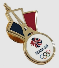 Team GB Paris Eiffel Tower Pin