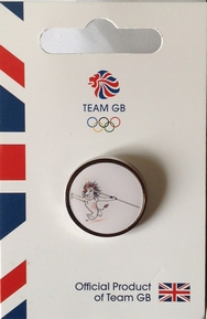 Team GB Pride Mascot - Athletics Pictogram Pin