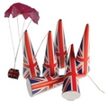 Union Jack Parachute Party Poppers (24 Poppers)