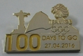 Official Team GB 100 Days To Go Olympic Pin