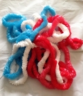 Red White And Blue Hawaiian Garlands (12's)