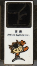 Beijing 2008 Olympic Mascot Pictogram Pin - Artistic Gymnastics