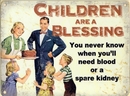 Children Are A Blessing - Metal Wall Sign