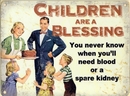 Children Are A Blessing - Metal Wall Sign