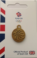 Team GB Replica Lions Head Medallion Zip Pull