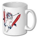 Team GB Mascot Skiing Mug